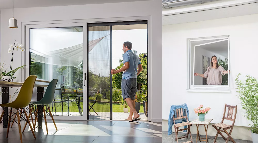Insektenschutzgitter für Fenster und Türen von Linth Storenbau